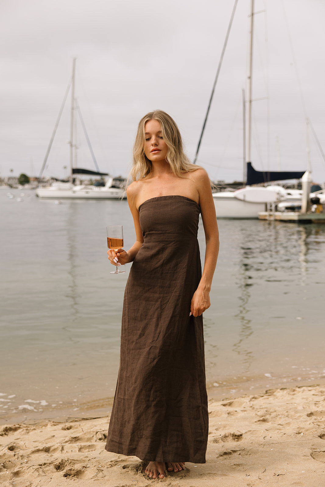 Blair Linen Maxi Dress - Dose of Soleil