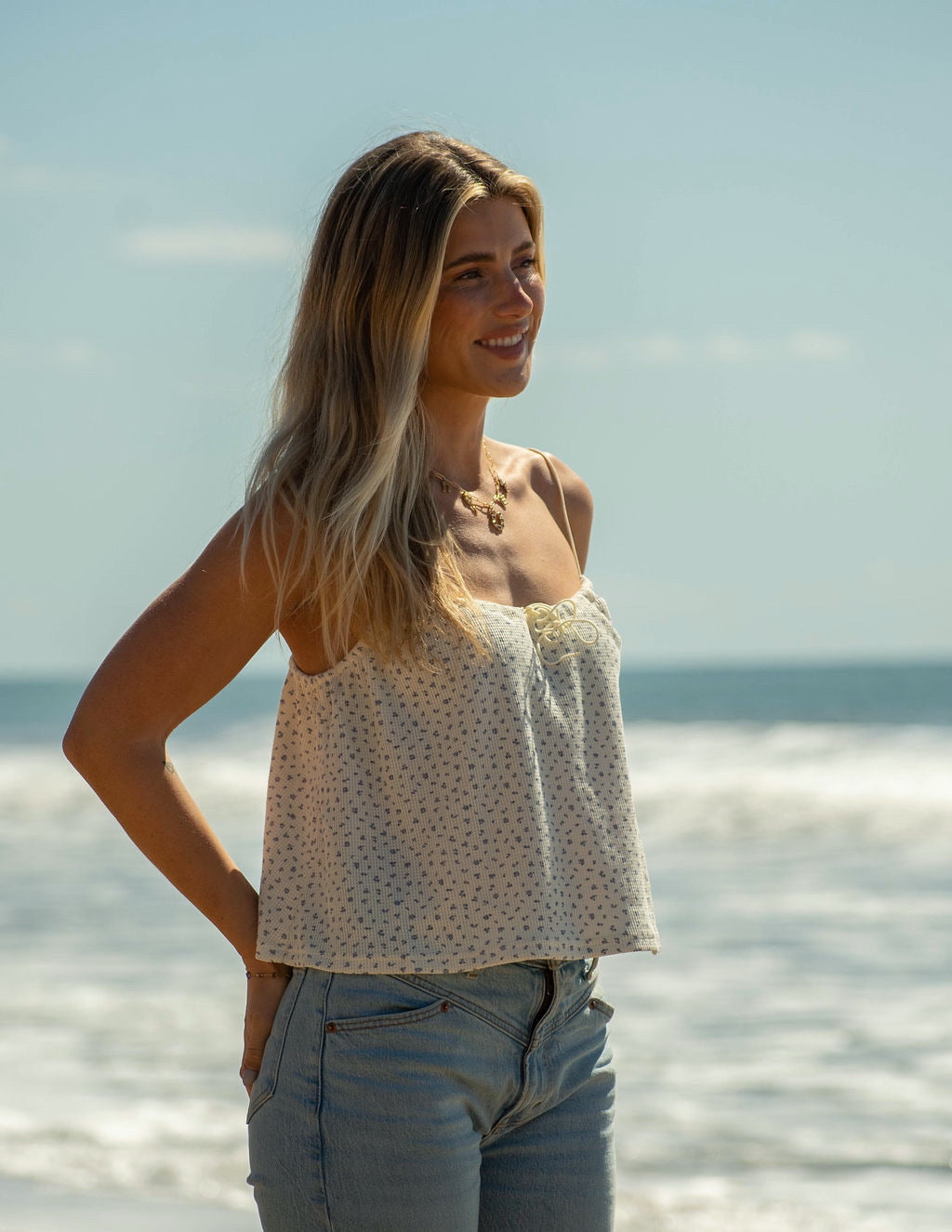 Flora Waffle Top - Dose of Soleil