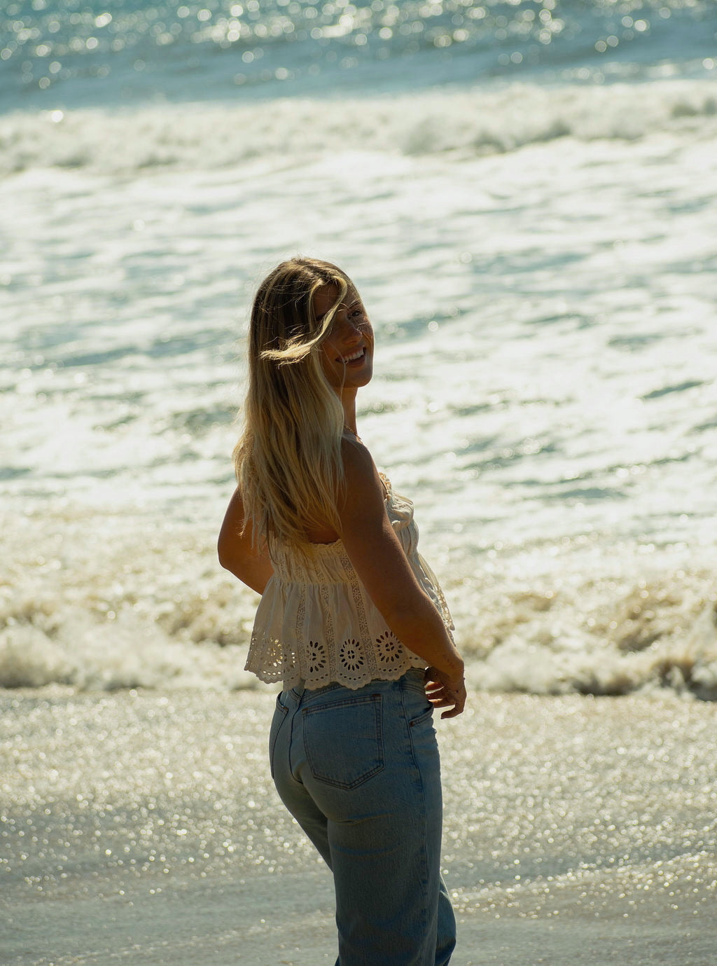 Ansley Eyelet Top - Dose of Soleil