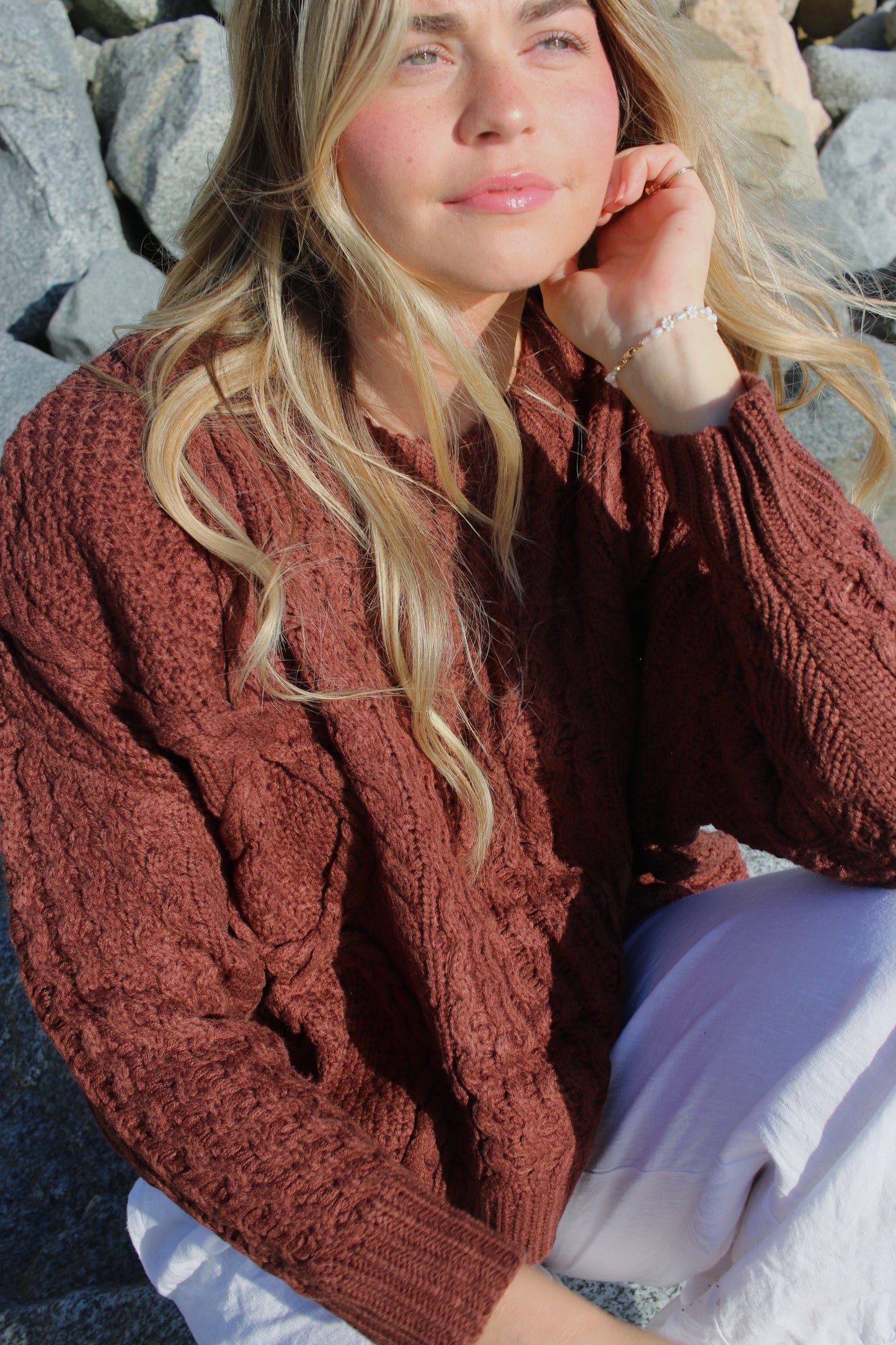 Spice Cable Knit - Dose of Soleil