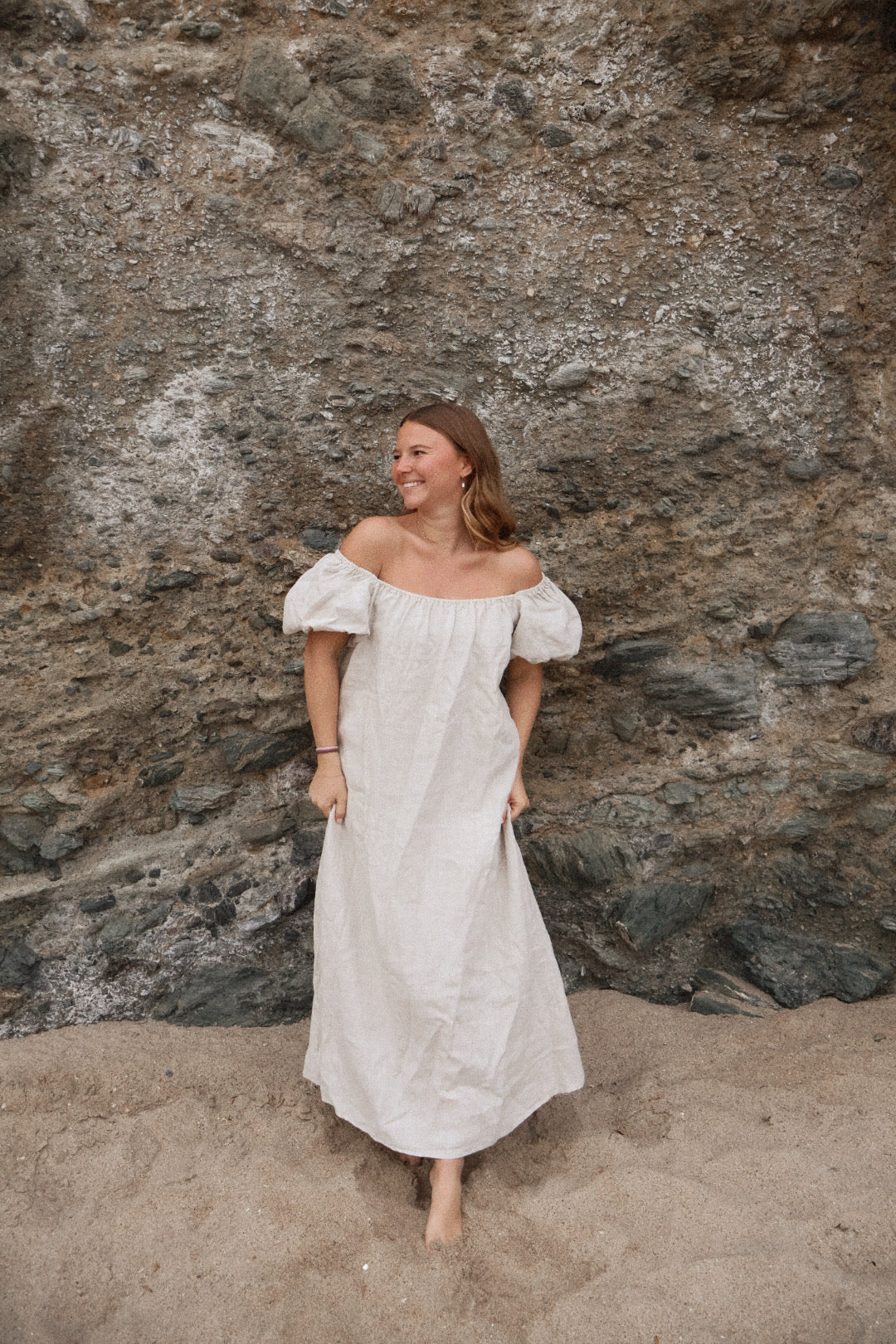 Amelie Linen Maxi Dress - Dose of Soleil