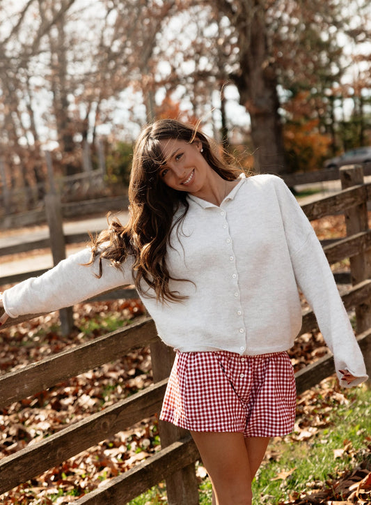 Firewood Sweater in Heather Grey