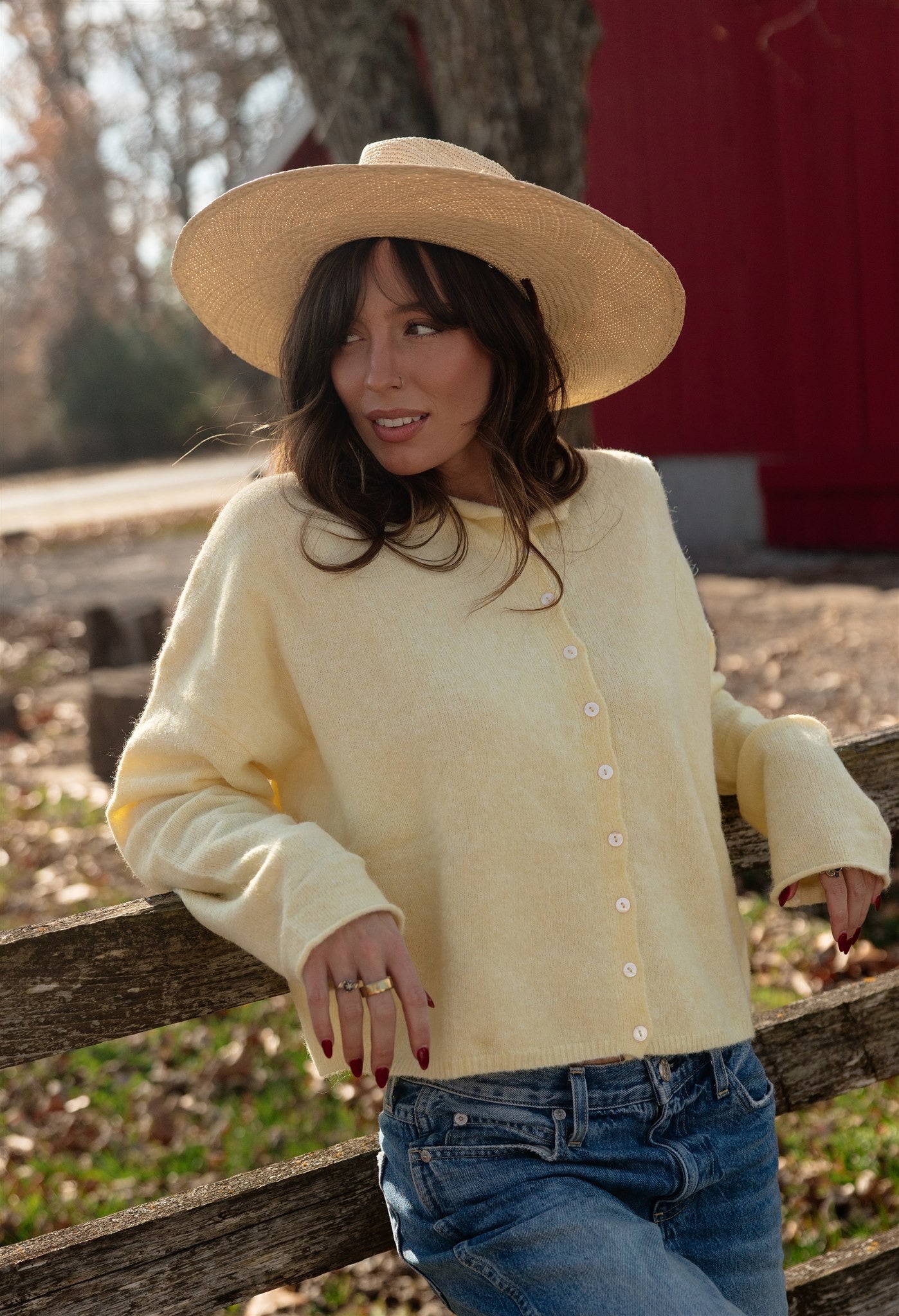 Firewood Sweater in Butter - Dose of Soleil