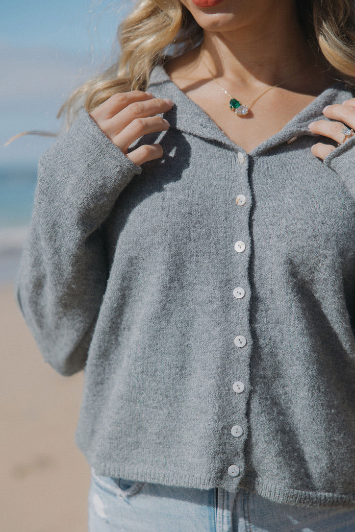 Firewood Sweater in Grey - Dose of Soleil