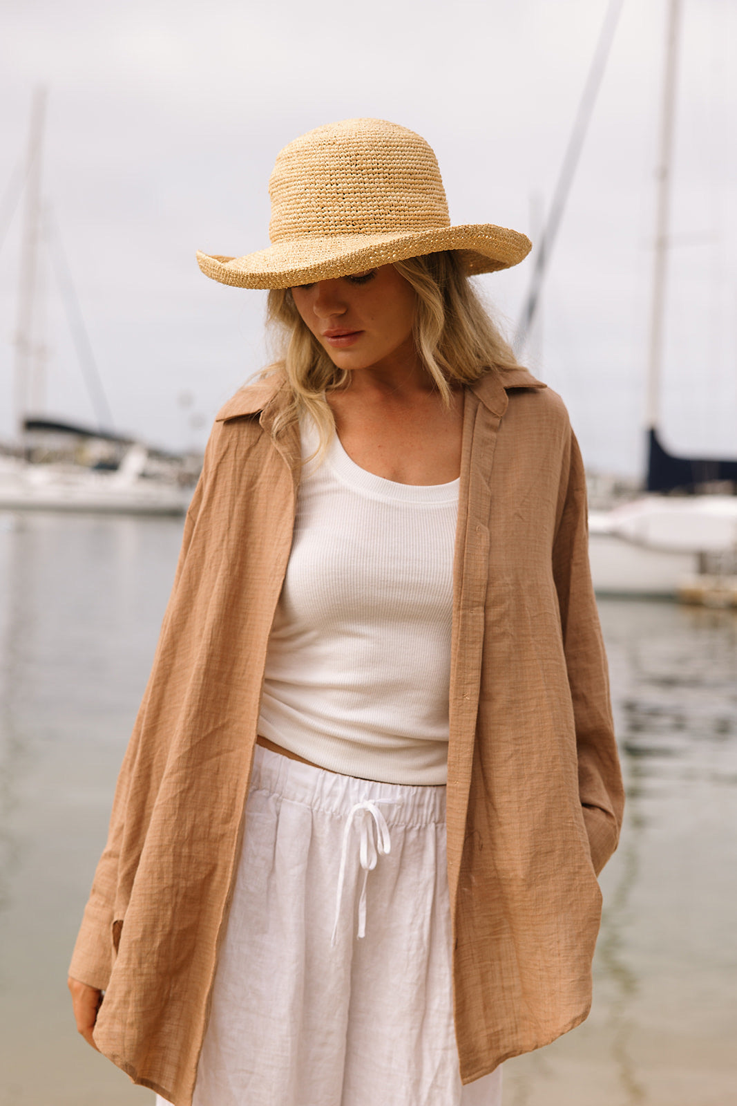Lounge Oversized Button Up in Rose - Dose of Soleil