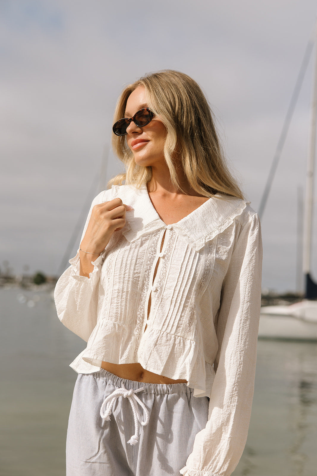 Evelyn Cotton Blouse - Dose of Soleil
