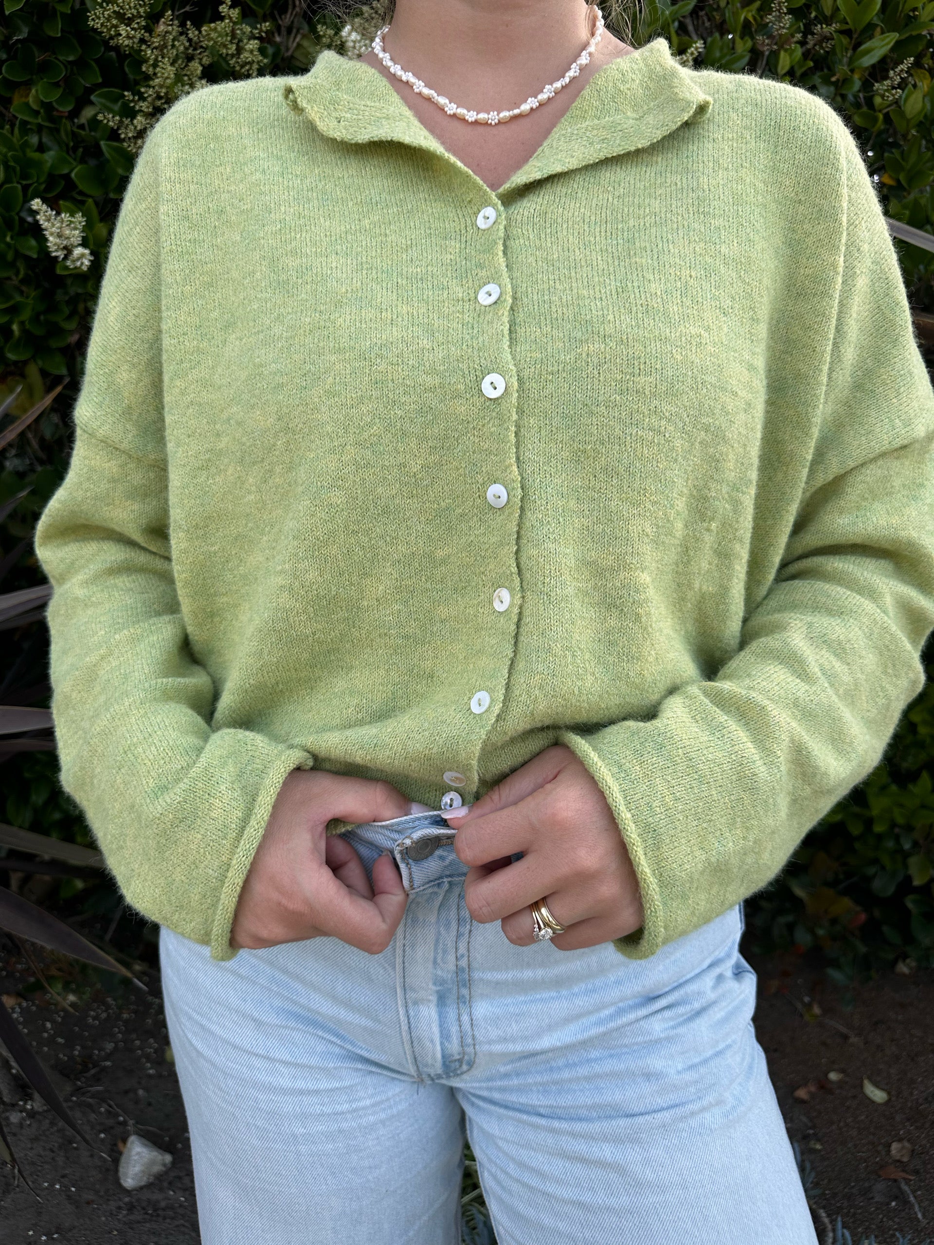 Firewood Sweater in Lime - Dose of Soleil