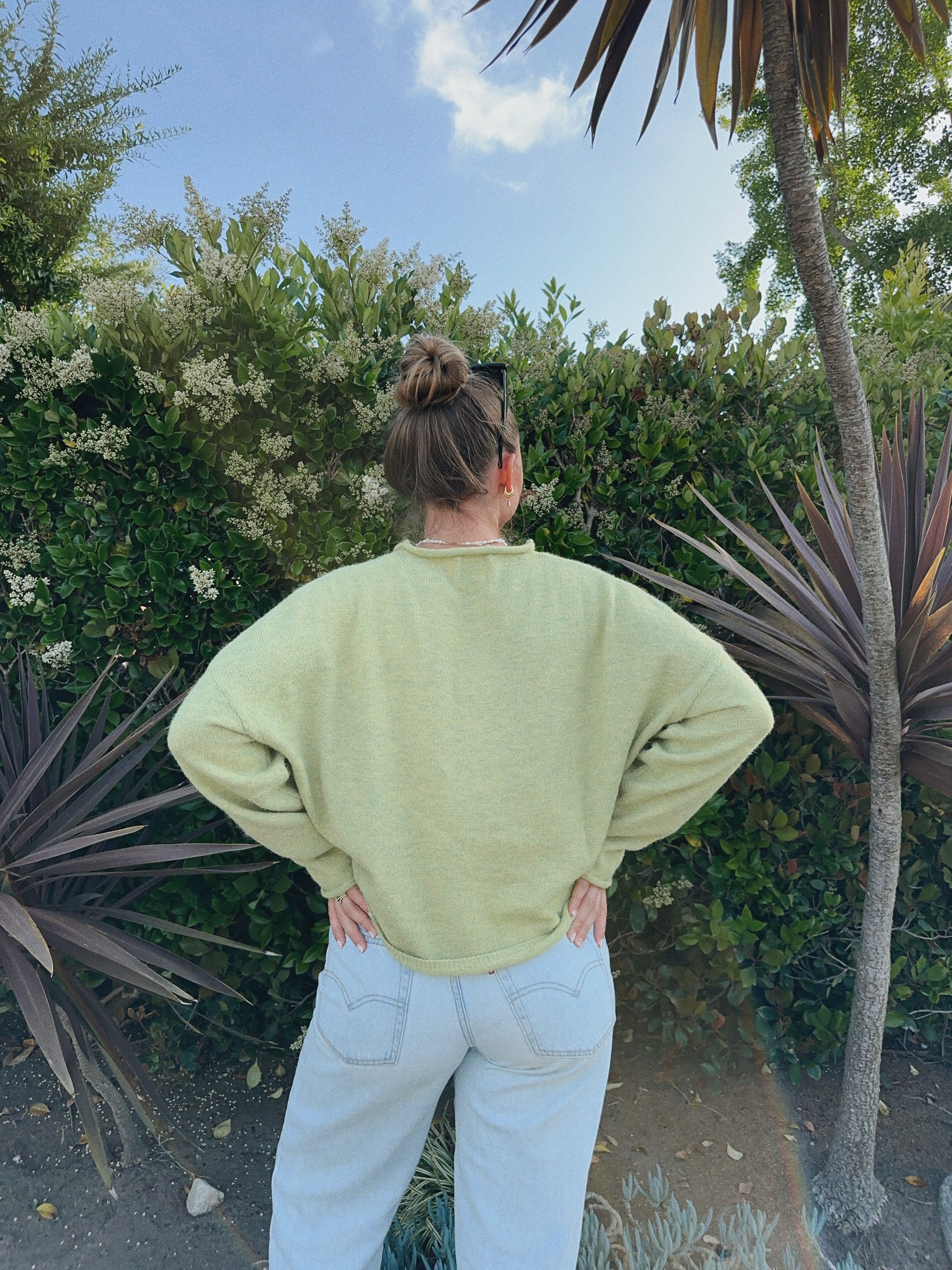 Firewood Sweater in Lime - Dose of Soleil