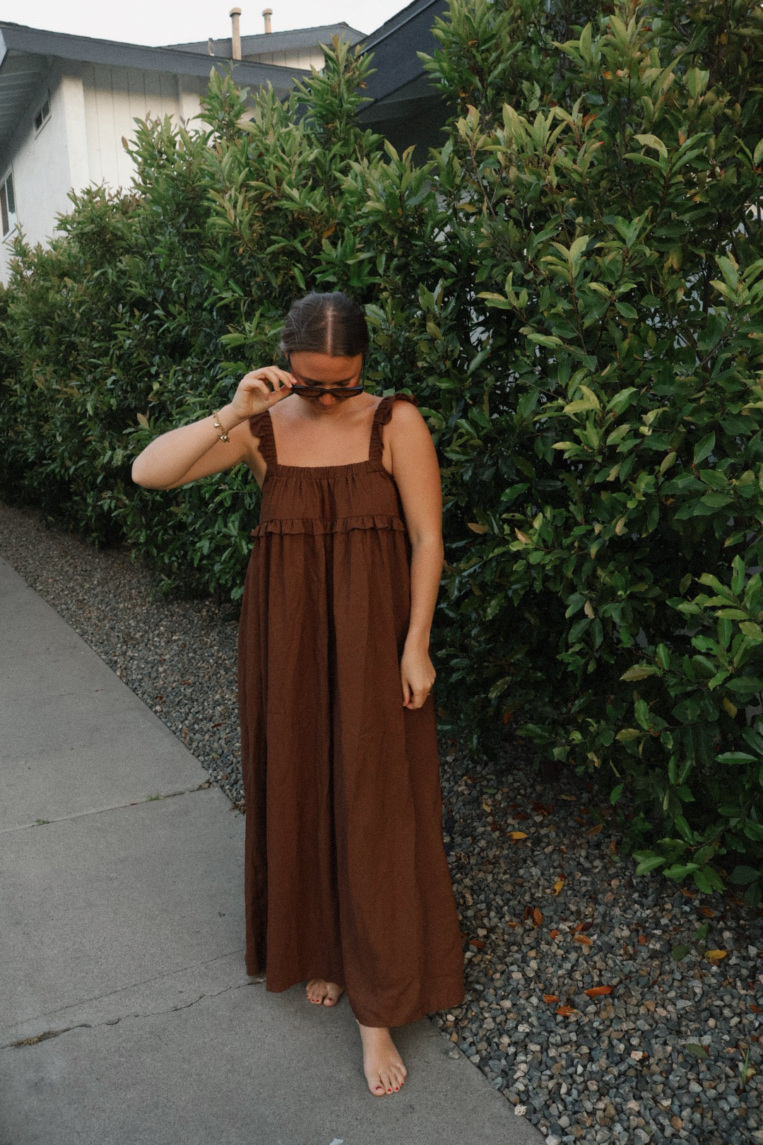 Story Linen Blend Maxi Dress - Dose of Soleil