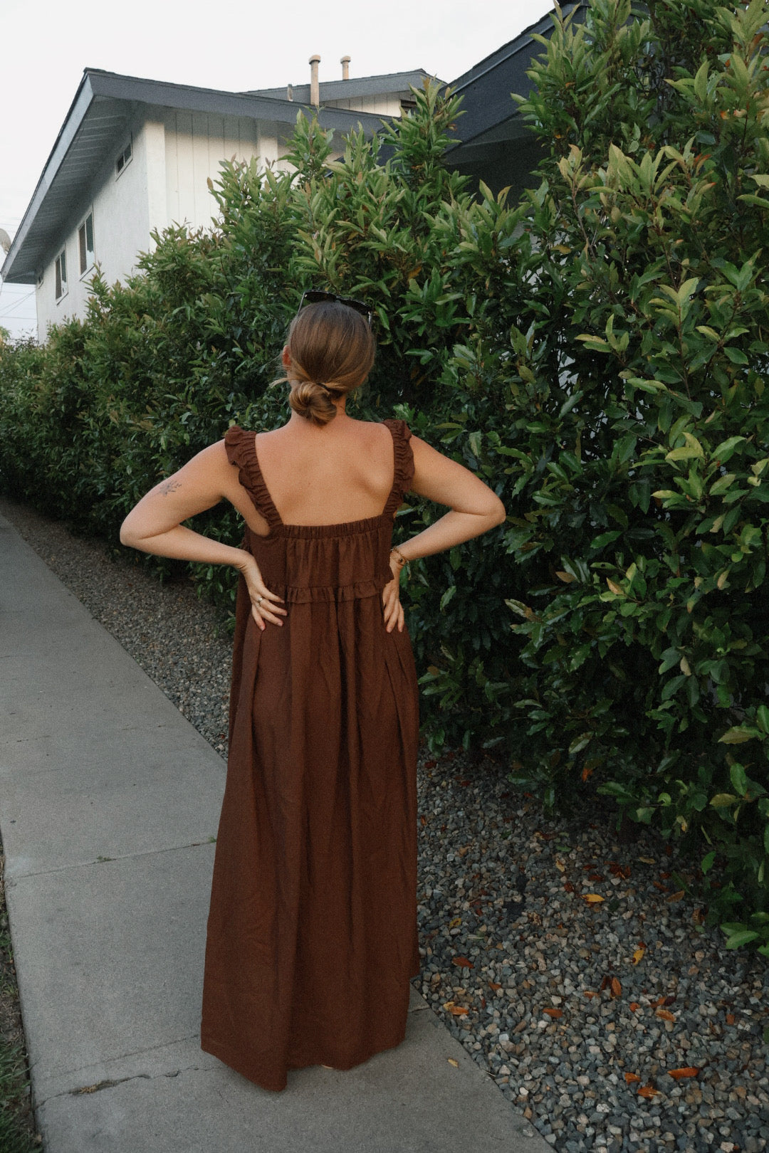 Story Linen Blend Maxi Dress - Dose of Soleil