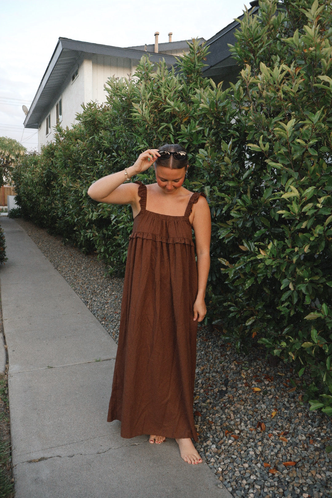 Story Linen Blend Maxi Dress - Dose of Soleil